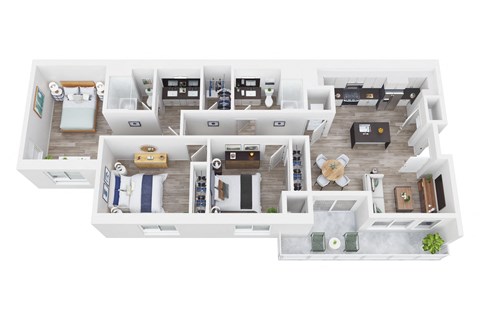 a 2400 sq ft floor plan with 2 bedrooms and 2 baths